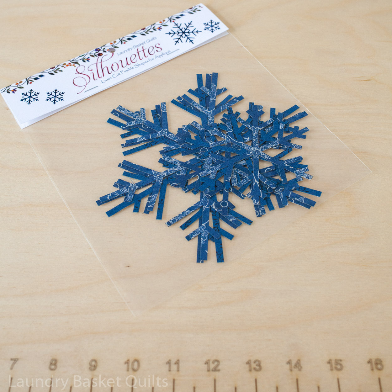 Silhouettes - Snowflakes Blue