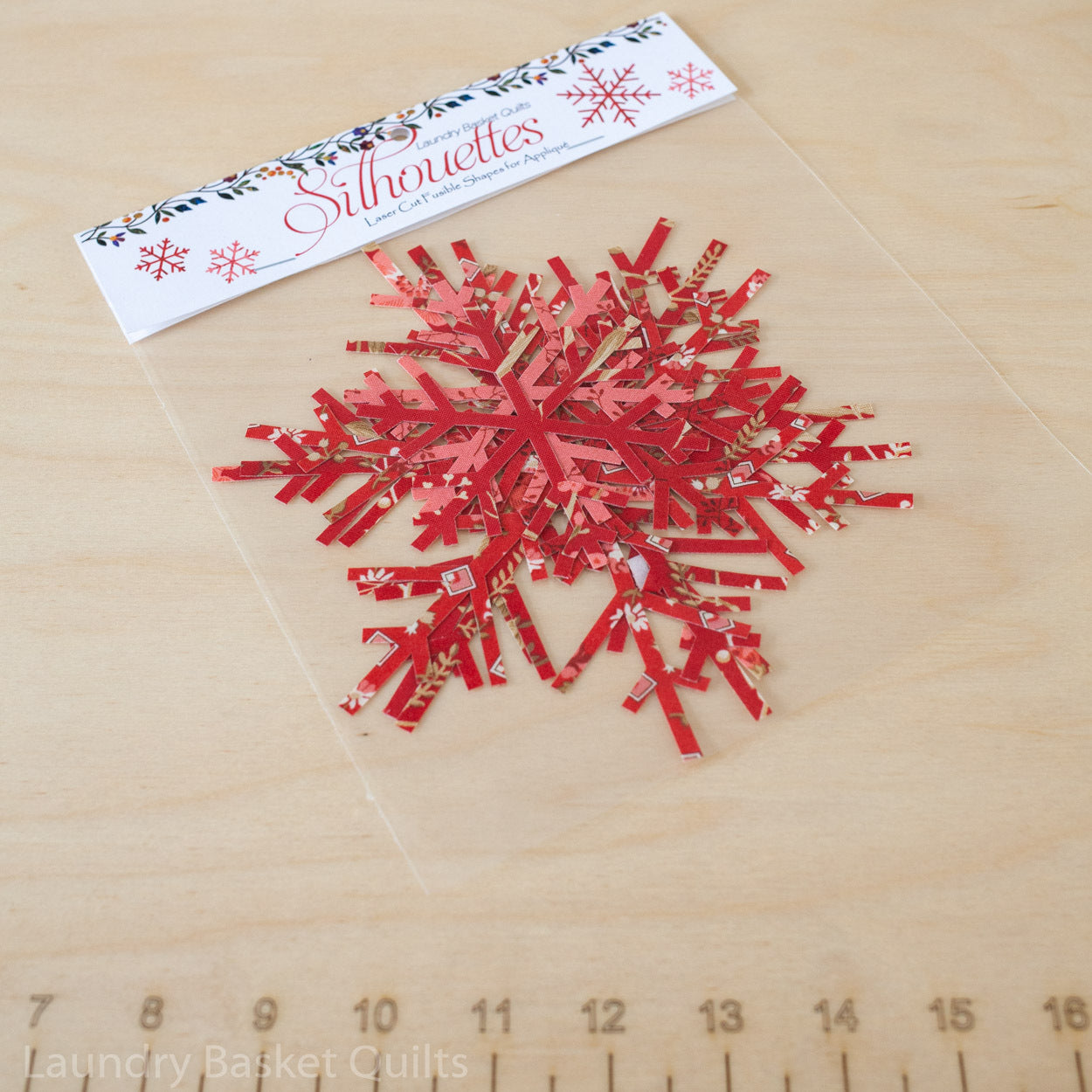 Silhouettes - Snowflakes Red