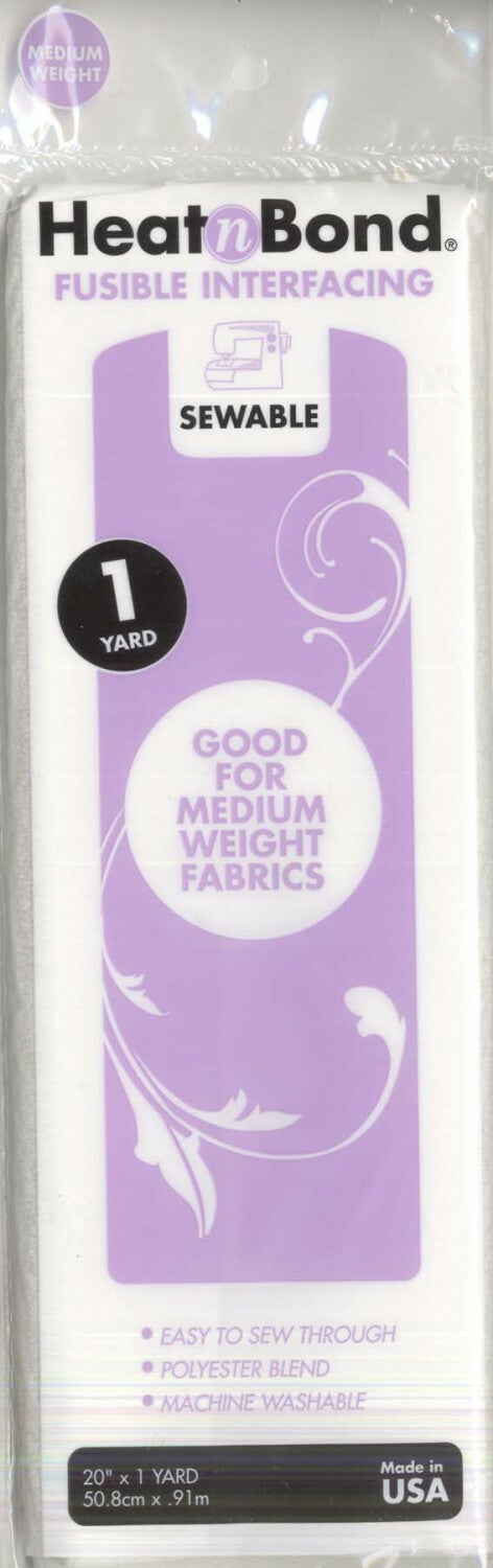 Heat N Bond Medium Weight Fusible Interfacing 20in x 1yd