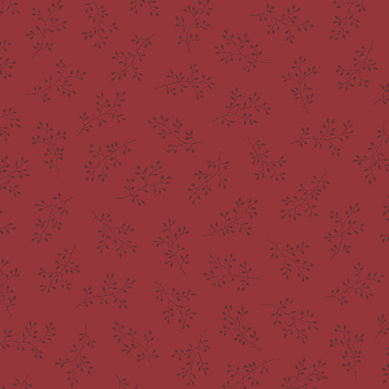 Olive Branch Cranberry - 1 yard