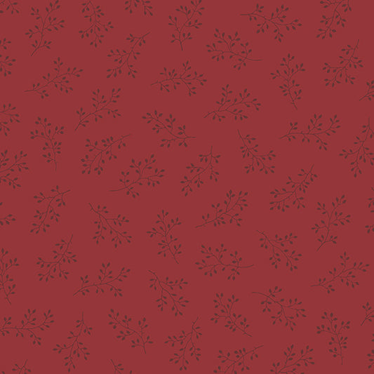 Olive Branch Cranberry - 1 yard