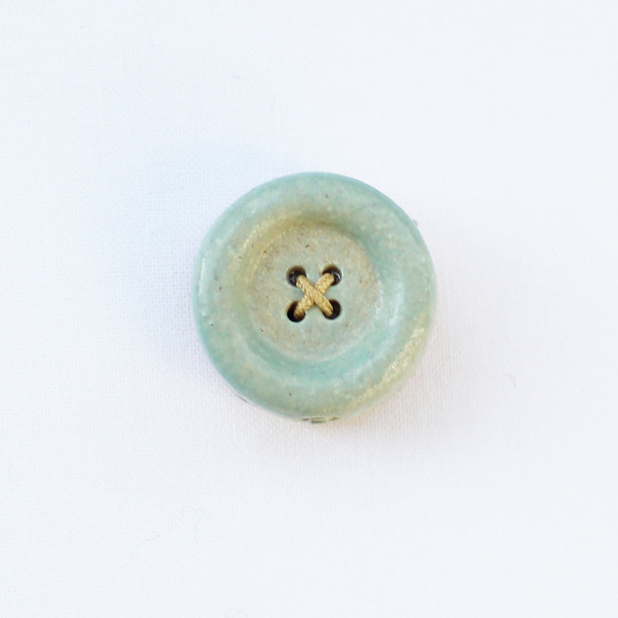 Magnetic Button of Shigaraki Ware - Sage Green