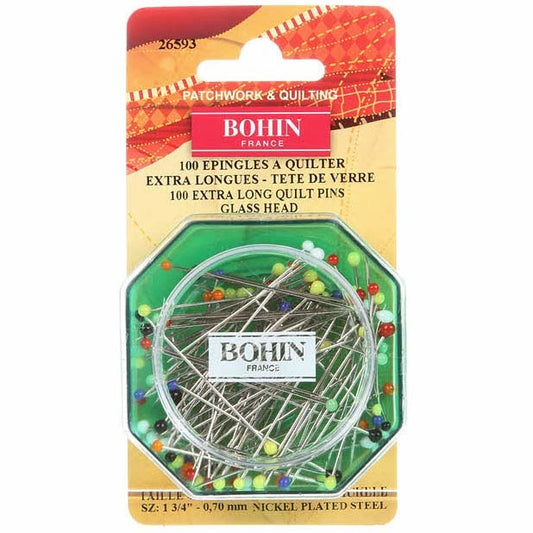 Bohin Straight Pin Size 28 - 1 3/4in 100ct