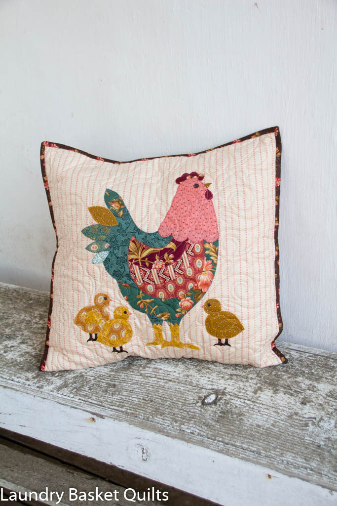 Hen House Pillow Fabric Kit