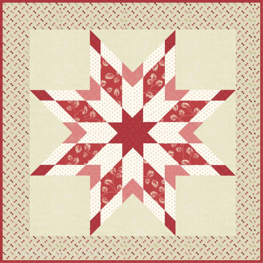 Gingerbread Shining Star Kit in Red