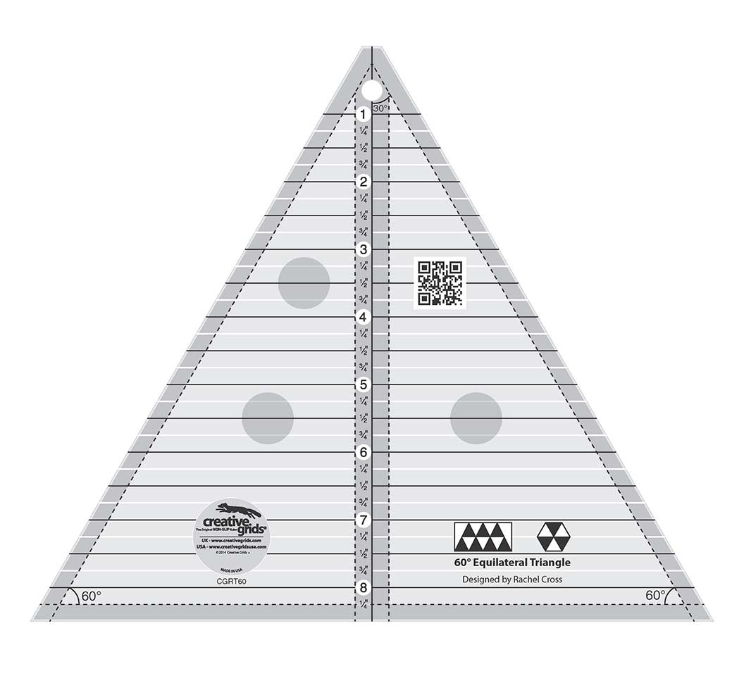 Creative Grids® 60 Degree Triangle 8" Finished