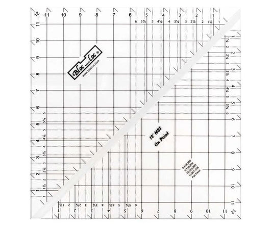 Bloc-Loc Half-Square Triangle Ruler 12"