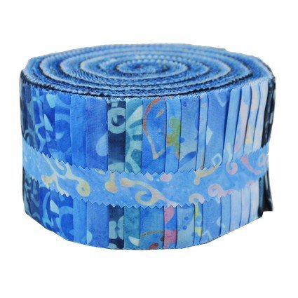 Java Batik Jelly Roll - Huckleberry