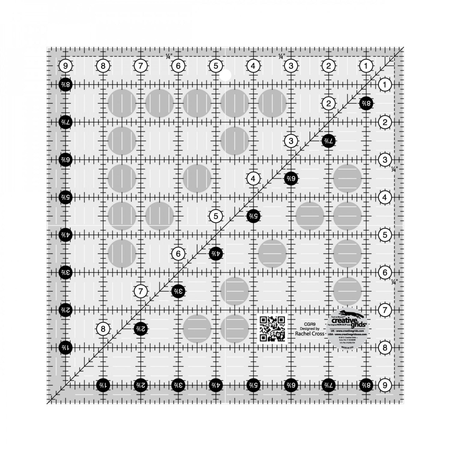 Creative Grids® Quilt Ruler 9½" Square