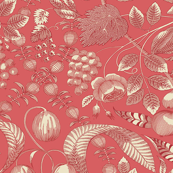 Strawberries and Cream Prints - 1 yard