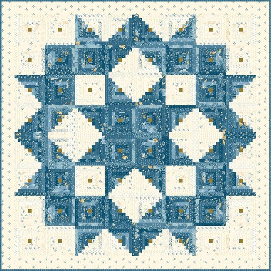 Broken Star - Log Cabin Fabric Kit