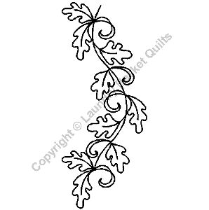 Stencil - 4.5" Oak Leaf Border Stencil