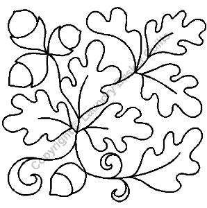 Stencil - 9" Oak Leaf Stencil