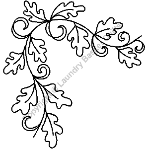 Stencil - 4.5" Oak Leaf Corner