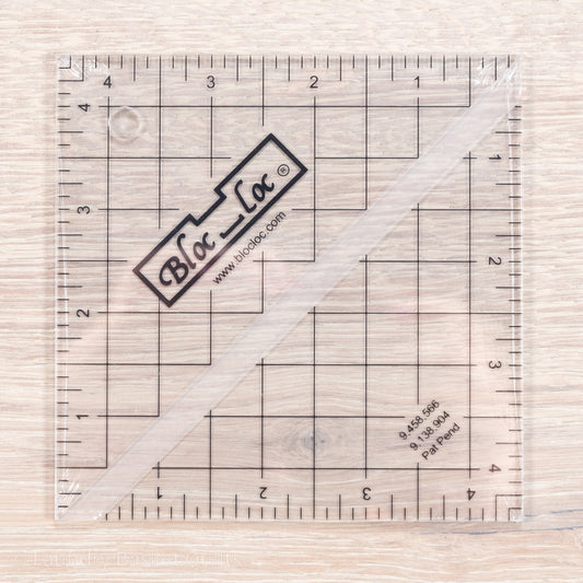 Bloc-Loc Half Square Triangle Ruler 4.5"