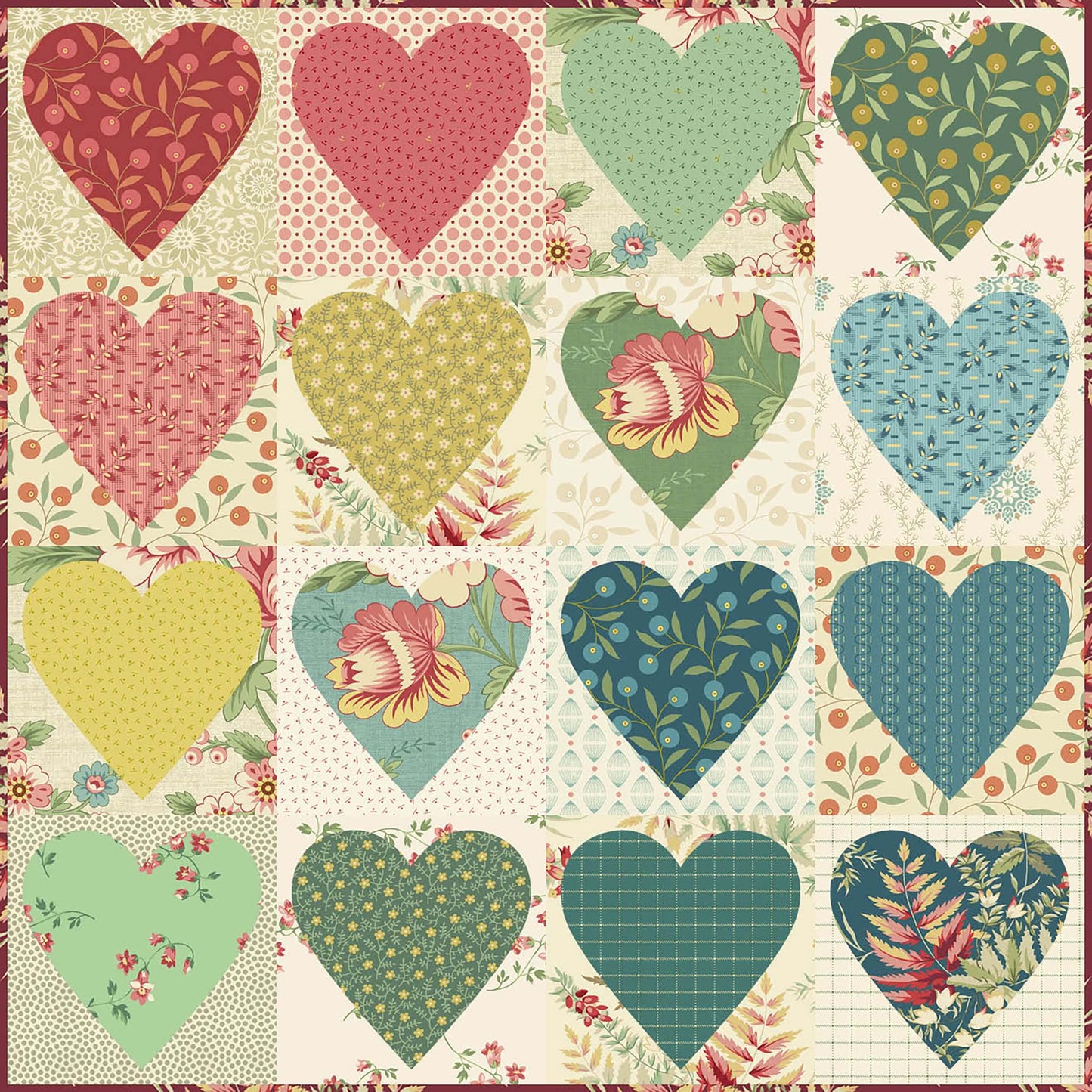 Heart to Heart Pillow Fabric Kit - The Seamstress