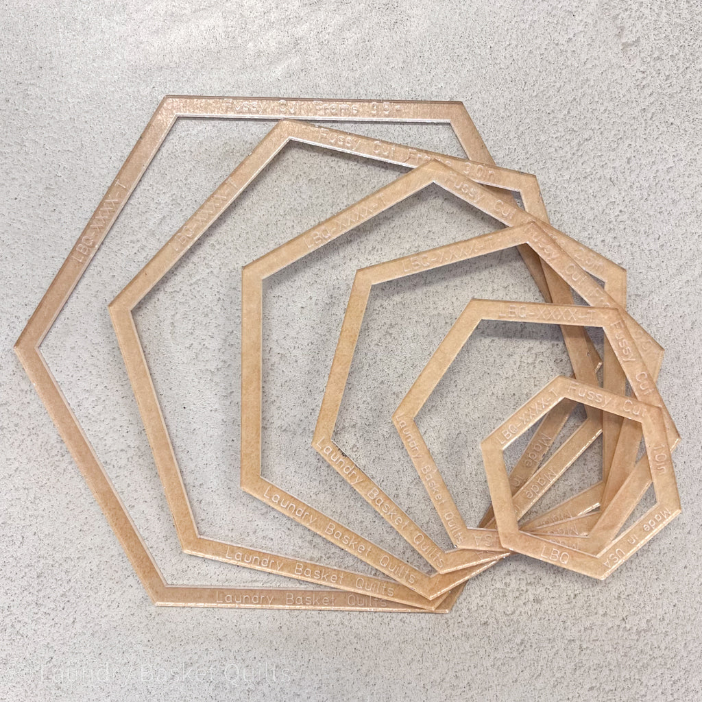 Fussy Cut Hexagon - Templates