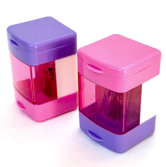 Iwako Cube Sharpener - Pink/Purple