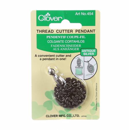 Clover Pendant Thread Cutter Antique Silver