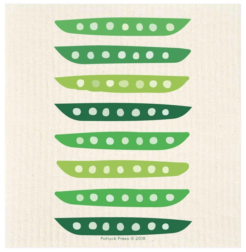 Peas Swedish Dishcloth