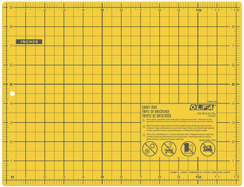 OLFA 9x12 Cutting Mat - Yellow