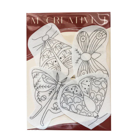 Moths - Peel Stick and Stitch Hand Embroidery Patterns