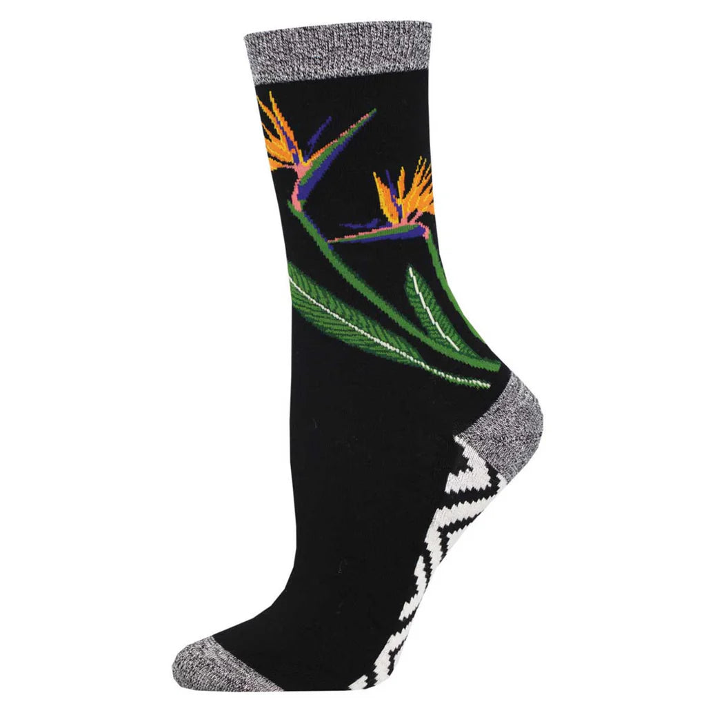 Birds of Paradise Socks - Black