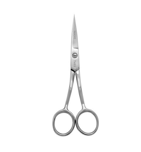 Famore Fine Point, Mini straight, Embroidery, Applique Scissors (4in)