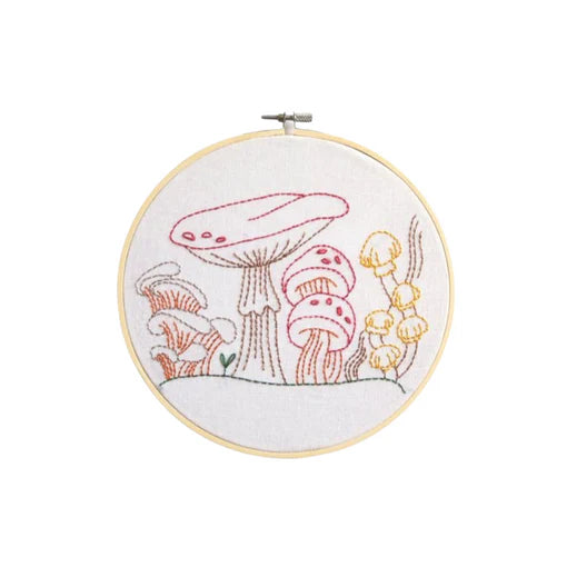 Un-Kit Embroidery Canvas - 8" Mushroom