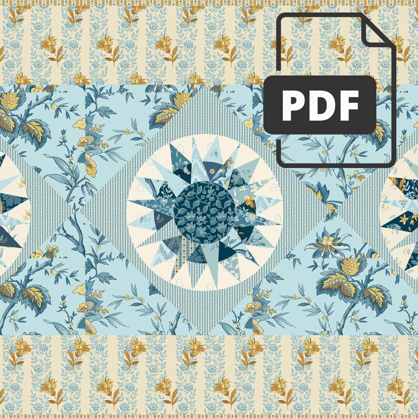 Beach House Table Runner PDF (download)