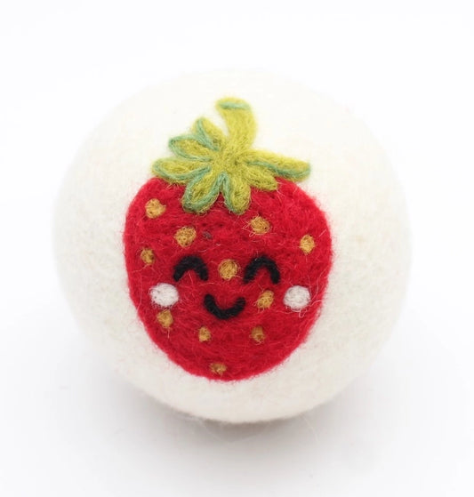 Wool Dryer Ball - Strawberry