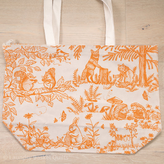 Woodland Tote with Zipper