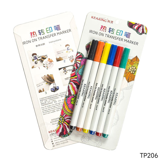 IRON-ON DIY Sublimation Marker 6 colors - 2mm