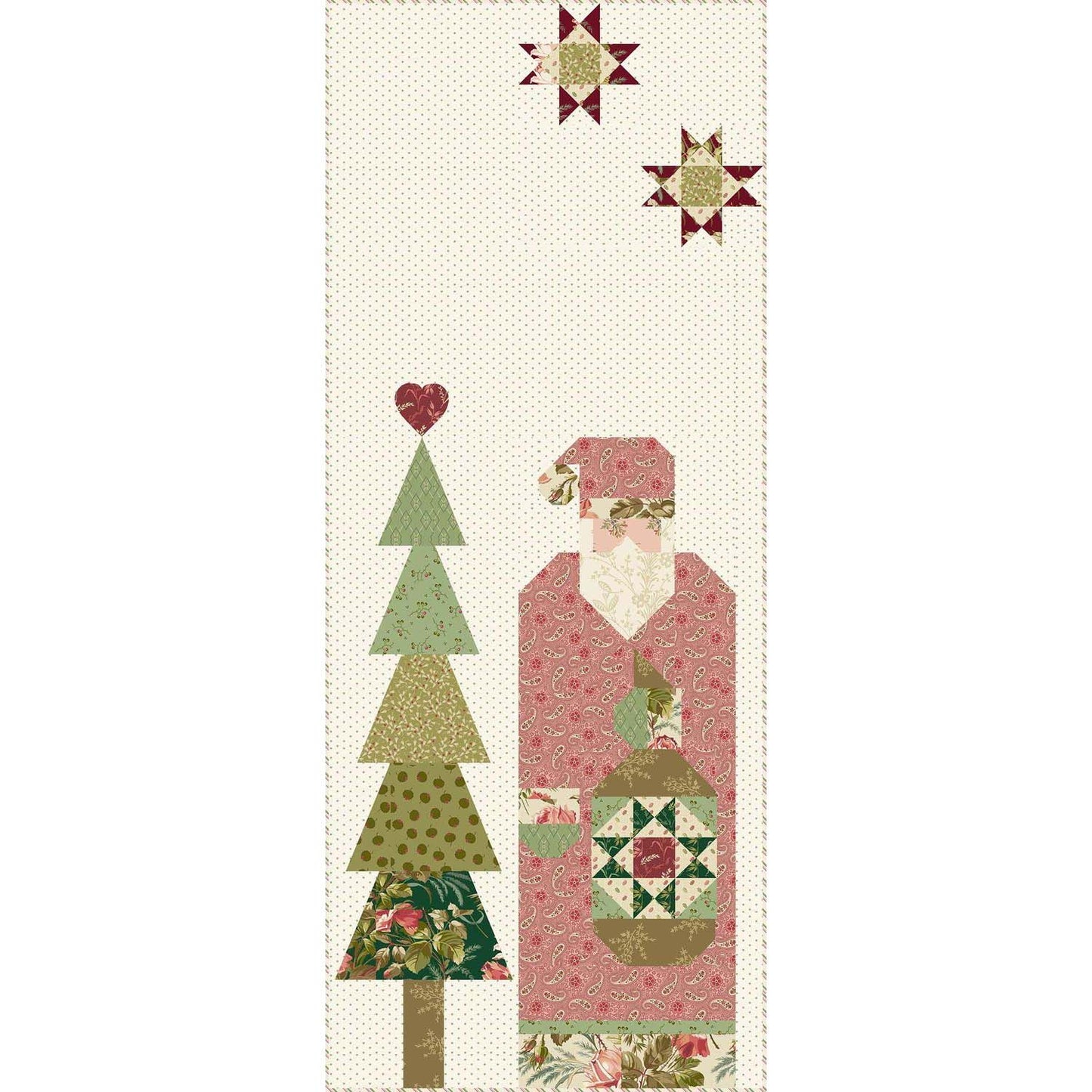 Santa Claus Table Runner Fabric Kit