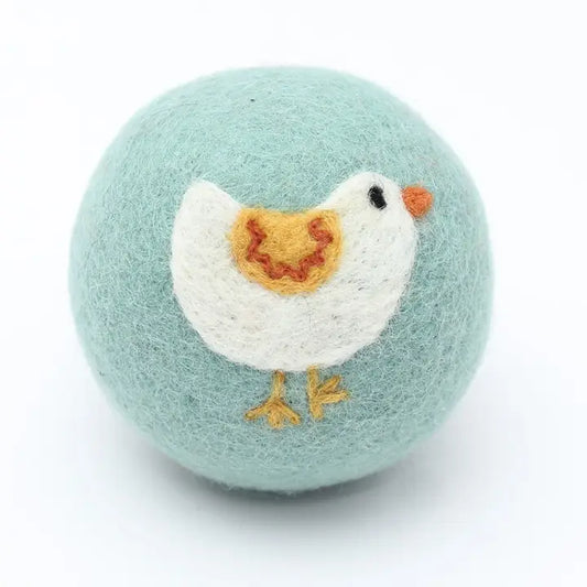 Wool Dryer Ball - White Bird