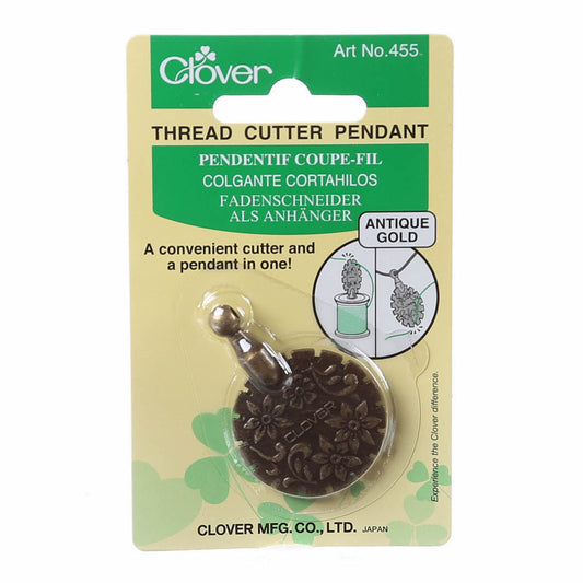 Clover Pendant Thread Cutter Antique Gold