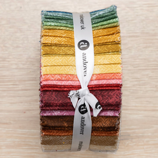 Tea Dye Jelly Roll - 2.5" strips